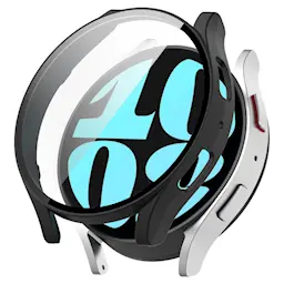 Samsung Galaxy Watch FE Heldækkende cover med indbygget skærmbeskytter, Sort