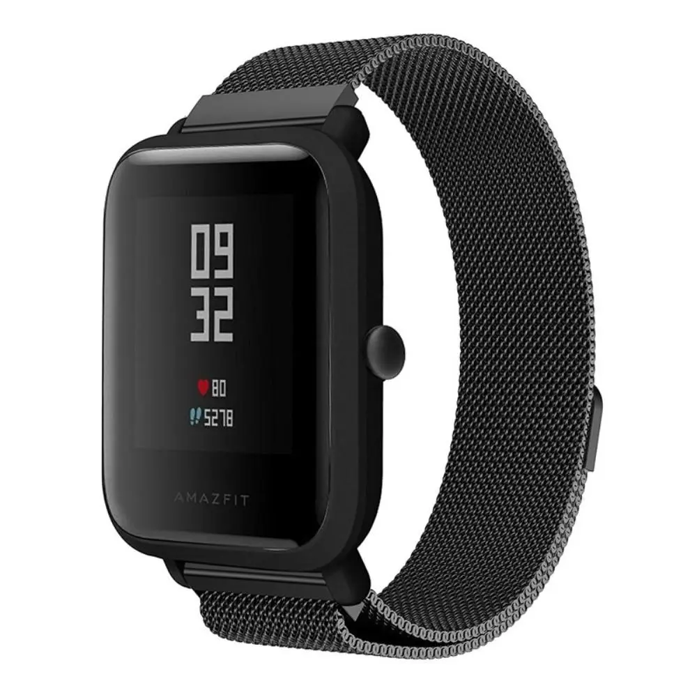 Amazfit Bip Reim Milanese Loop Svart