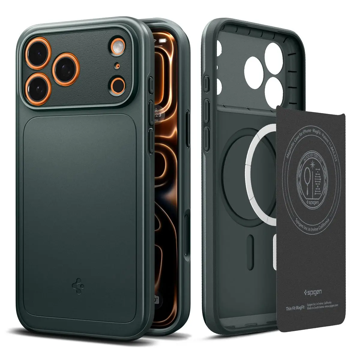 iPhone 17 Pro Max Case Thin Fit MagSafe Abyss Green