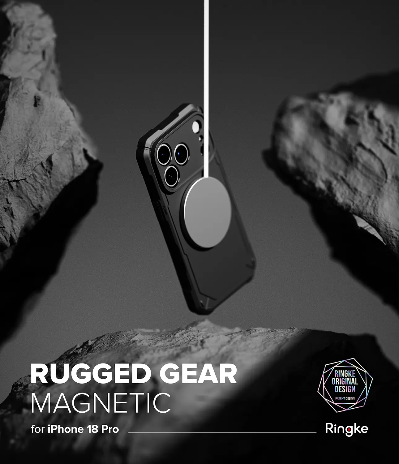 Rugged Gear Magnetic Case iPhone 18 Pro Black