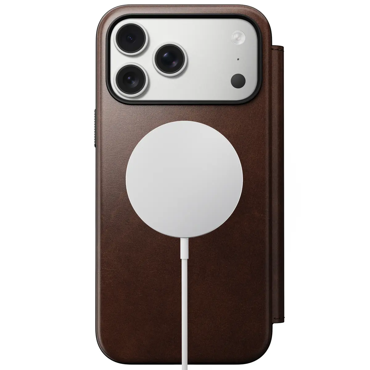 iPhone 17 Pro Max Modern Horween Leather Folio MagSafe Rustic Brown