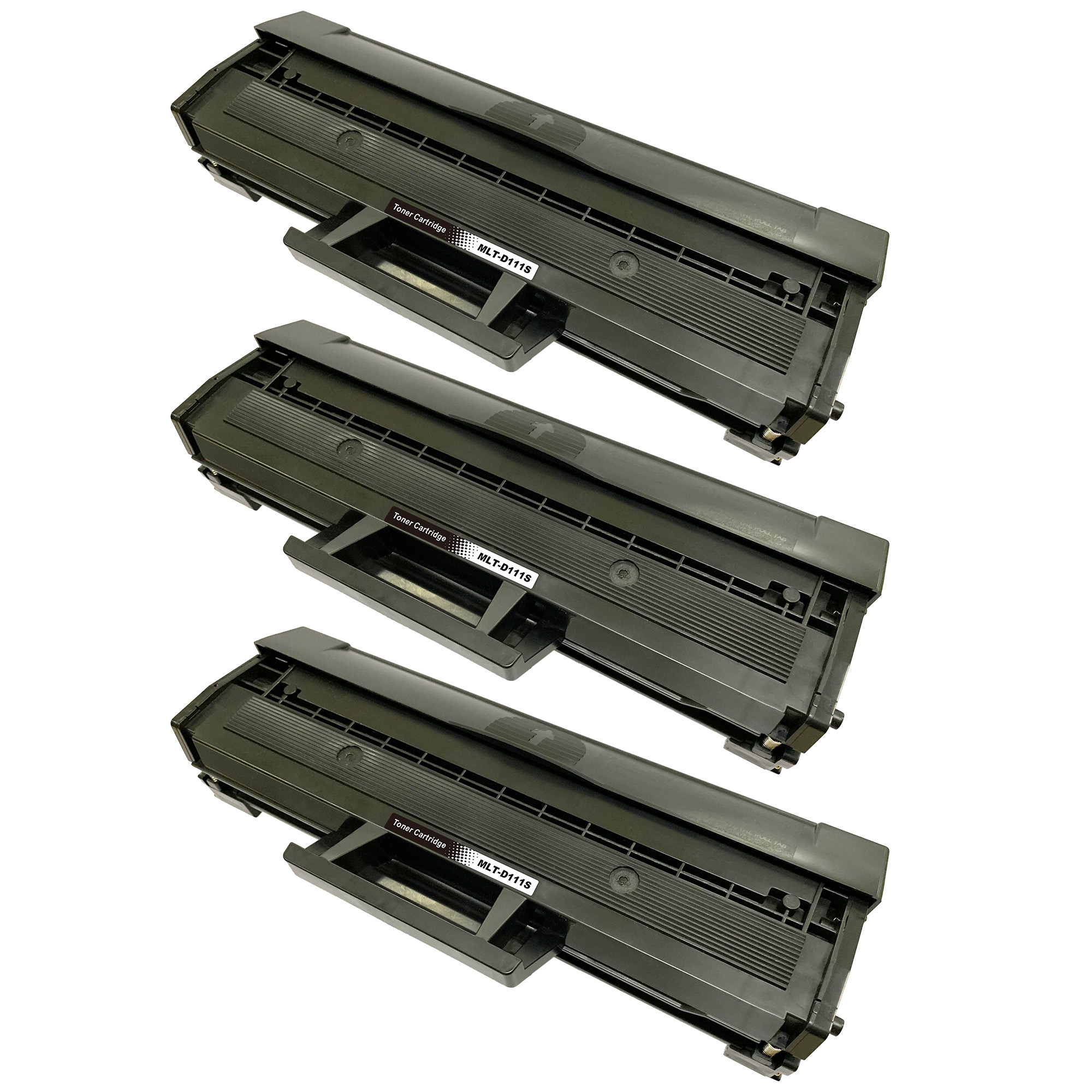3-pack Toner Samsung Xpress SL‑M2070F - ersätter Samsung MLT-D111S, Svart, 1000 sidor
