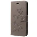 Lærveske Sommerfugler Samsung Galaxy S9 Grå