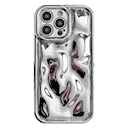 Wavy Deksel TPU iPhone 16 Pro Max sølv