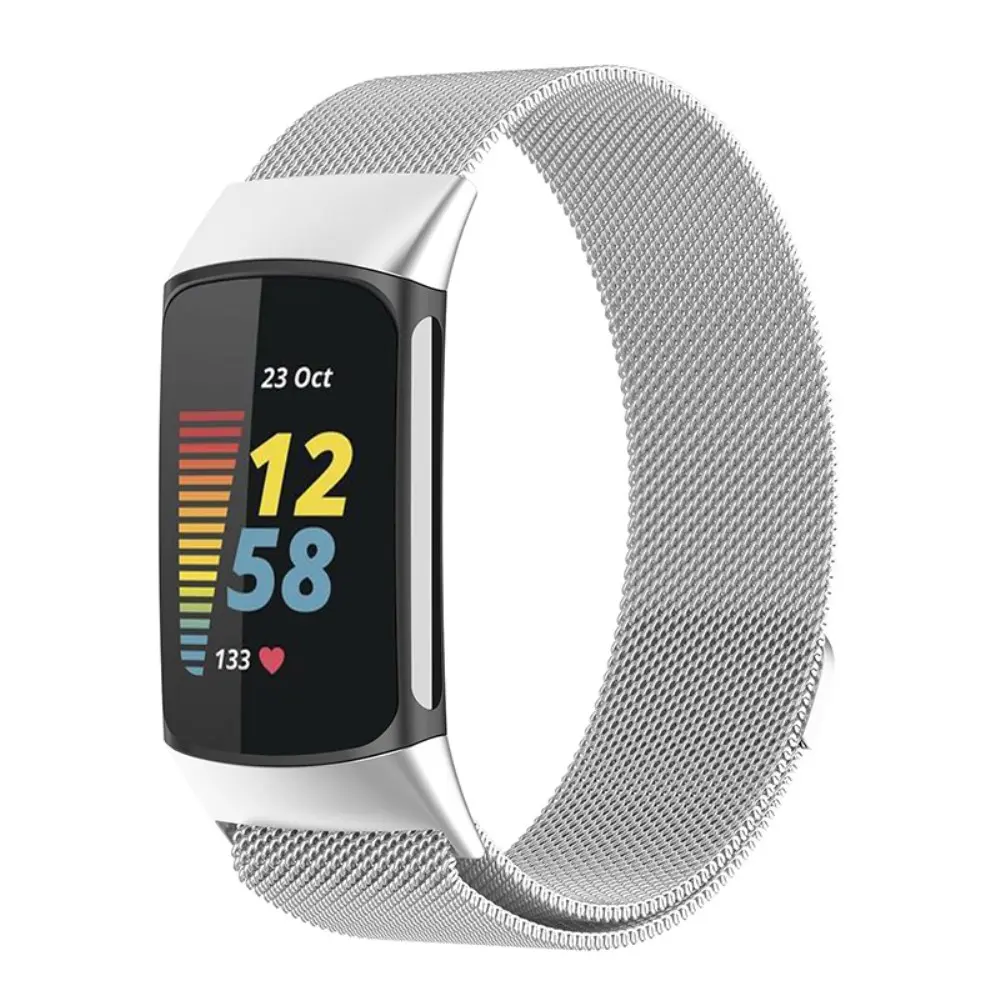 Armbånd Milanese Fitbit Charge 6 Sølv