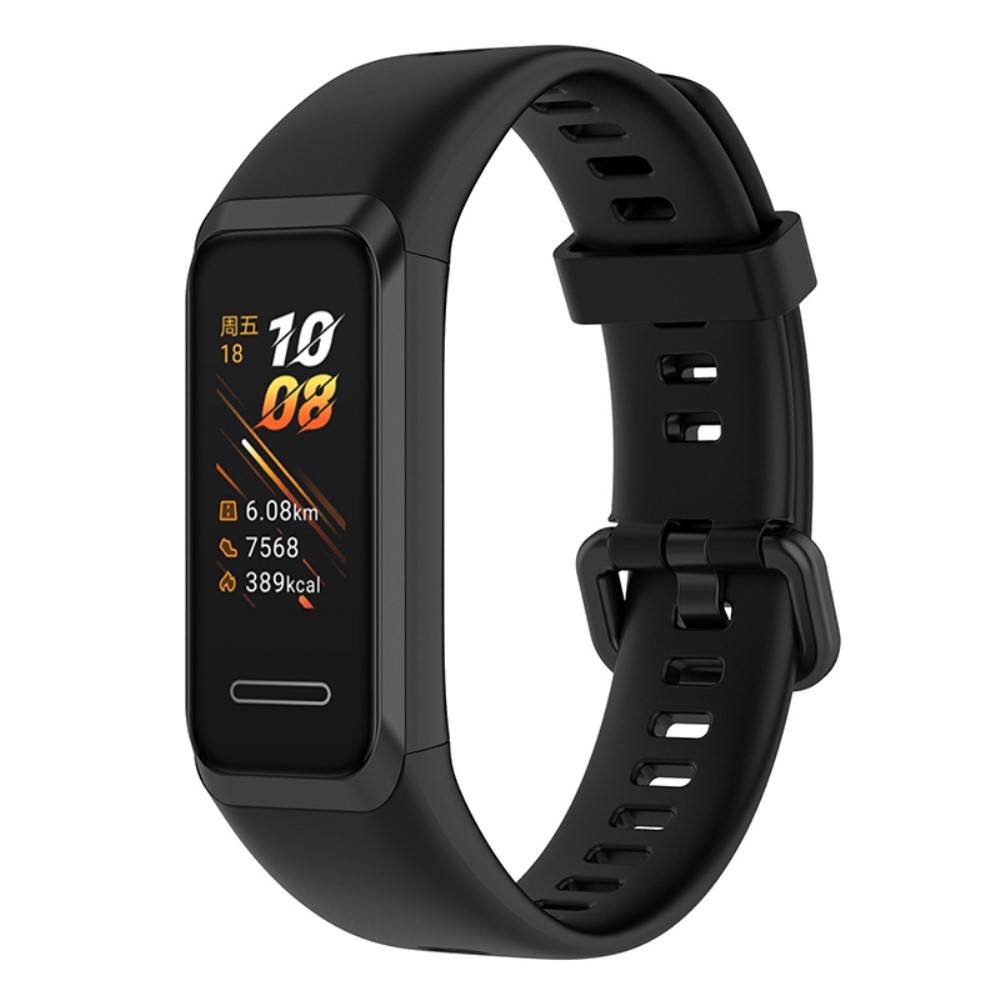 Huawei Band 4 Reim Silikon svart - Sporty armbånd perfekt for treningen