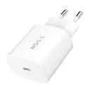 Vægoplader USB-C PD 25W Hvid