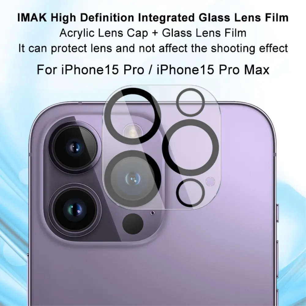 Härdat Glas 0.2mm Linsskydd iPhone 15 Pro Genomskinlig