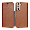Mobiltaske Ægte Læder Samsung Galaxy S22 Brun