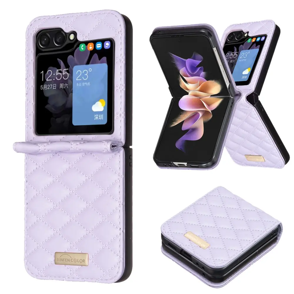 Etui Samsung Galaxy Z Flip 6 Quilted lila