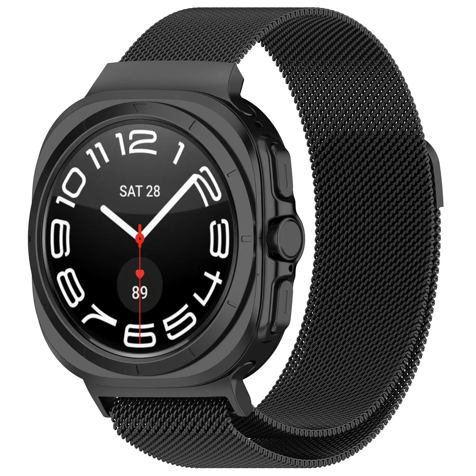 Armbånd Milanese Samsung Galaxy Watch Ultra (2025) Sort