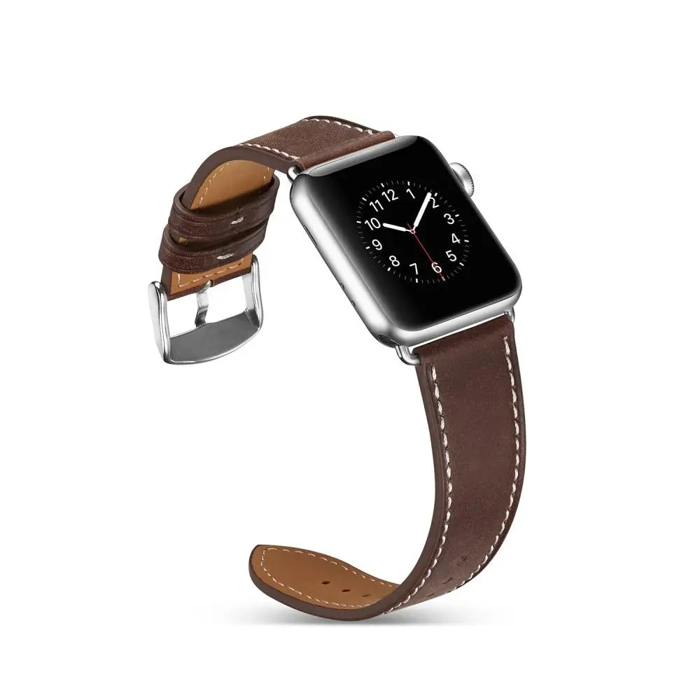 Läderarmband Apple Watch Ultra 49mm 4th Gen Brun
