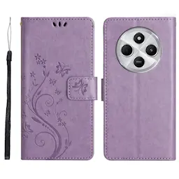 Xiaomi Redmi 14C Mobilfodral med fjärilar, Lila