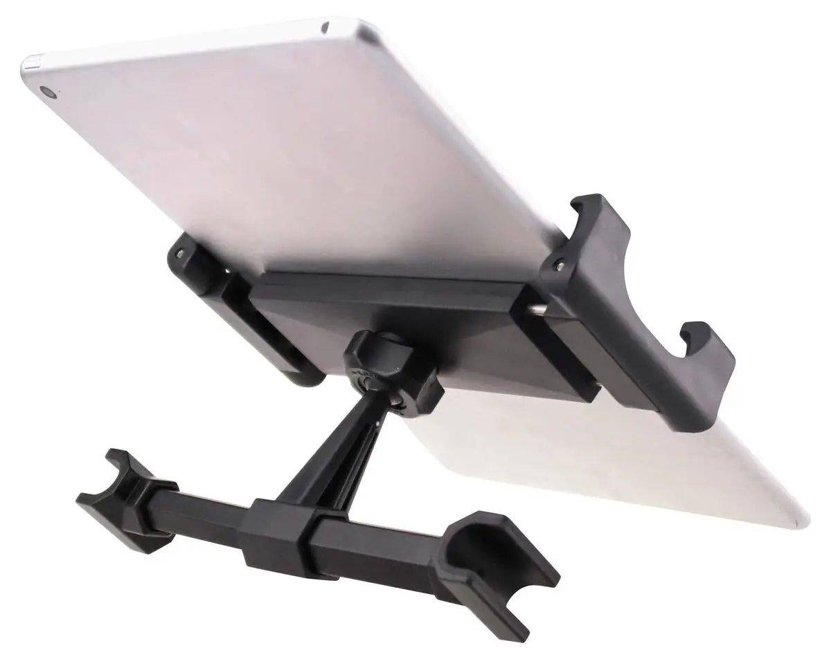 Surfplatte- och Mobilhållare för bilens nackstöd Svart