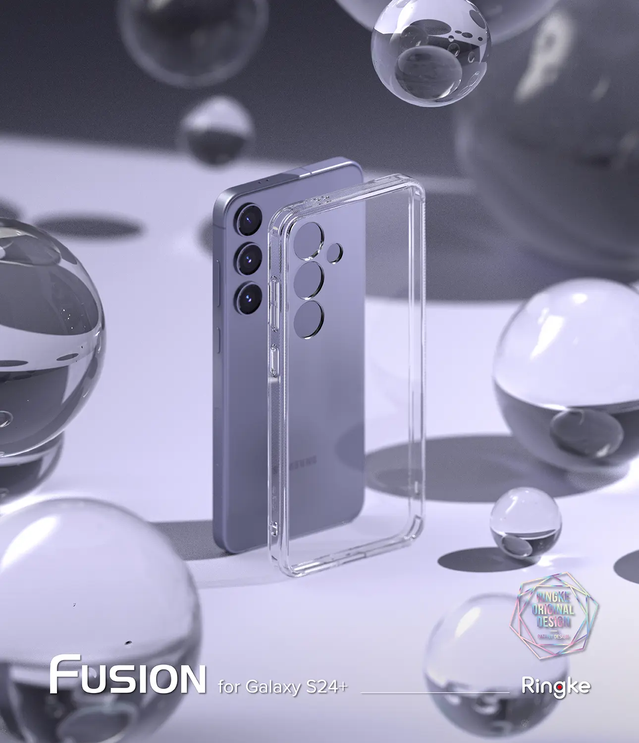 Fusion Case Samsung Galaxy S24 Plus Genomskinlig