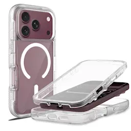 iPhone 18 Pro Mobiilikotelo magneettinen täyssuojaus, Kirkas