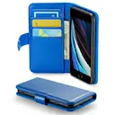 Ægte Læderetui iPhone SE 2022 Blå