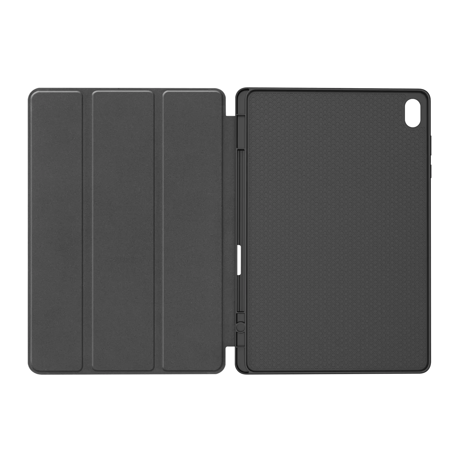 Samsung Galaxy Tab S12 Plus Fodral Tri-fold med Pencil-hållare Svart