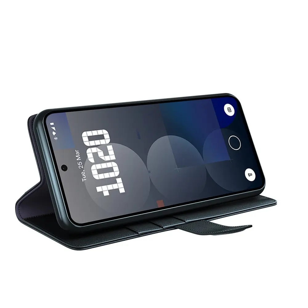Äkta Läderfodral Nothing Phone 3a Pro Svart