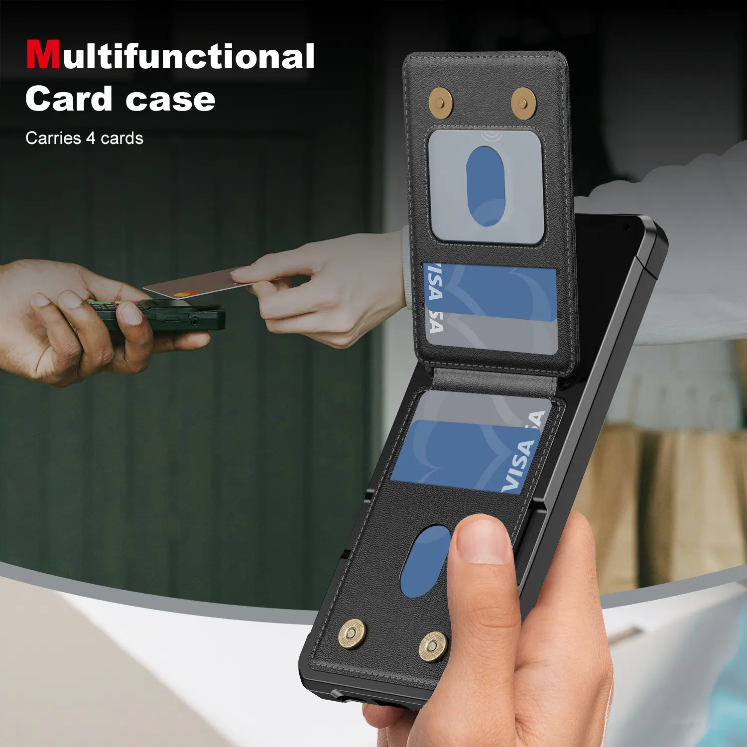 Clean Multi-slot Case Samsung Galaxy S26 Svart