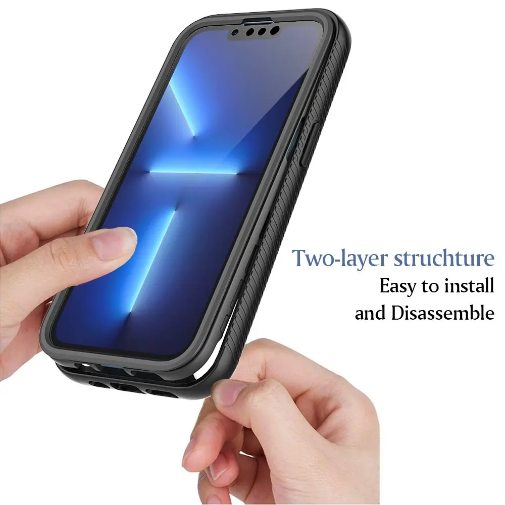 Full Protection Case iPhone 13 Pro Max Svart