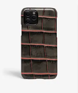iPhone 11 Pro Cover Croco Taupe/Pink
