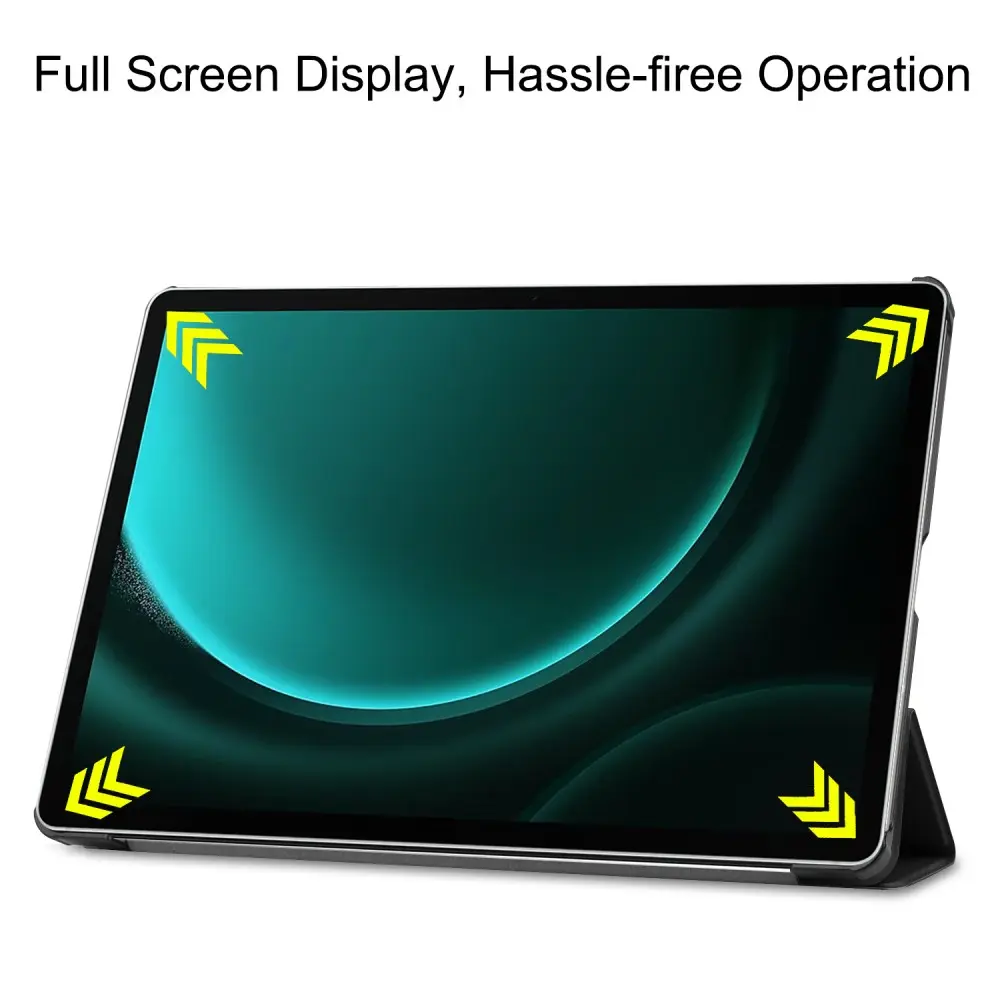 Fodral Tri-fold Samsung Galaxy Tab S9 FE Plus Svart
