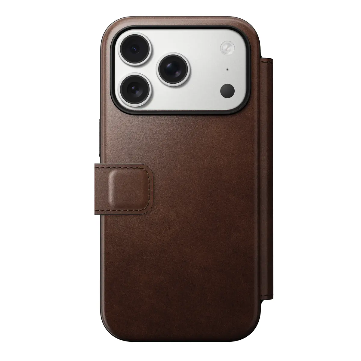 iPhone 18 Pro Modern Horween Leather Folio MagSafe Rustic Brown