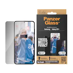 Samsung Galaxy S24 Plus Privacy skjermbeskytter med installasjonsramme - Ultra Wide Fit