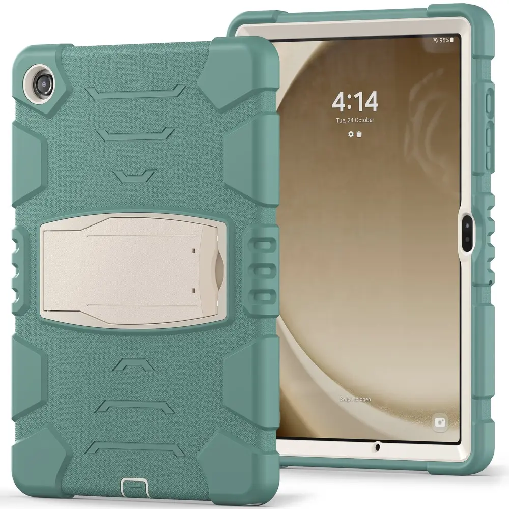Stöttåligt Hybridskal Kickstand Samsung Galaxy Tab A9 Plus grön