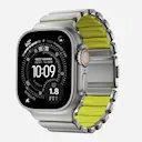 Apple Watch Ultra 49mm 3rd Gen Armbånd Stratos, Natural Titanium - Volt