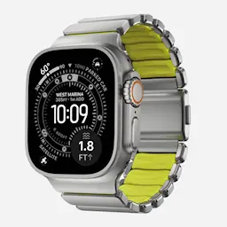 Stratos Band Apple Watch Ultra 49mm 4th Gen Natural Titanium - Volt