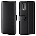 Ægte Læderetui  Nokia C32 Sort