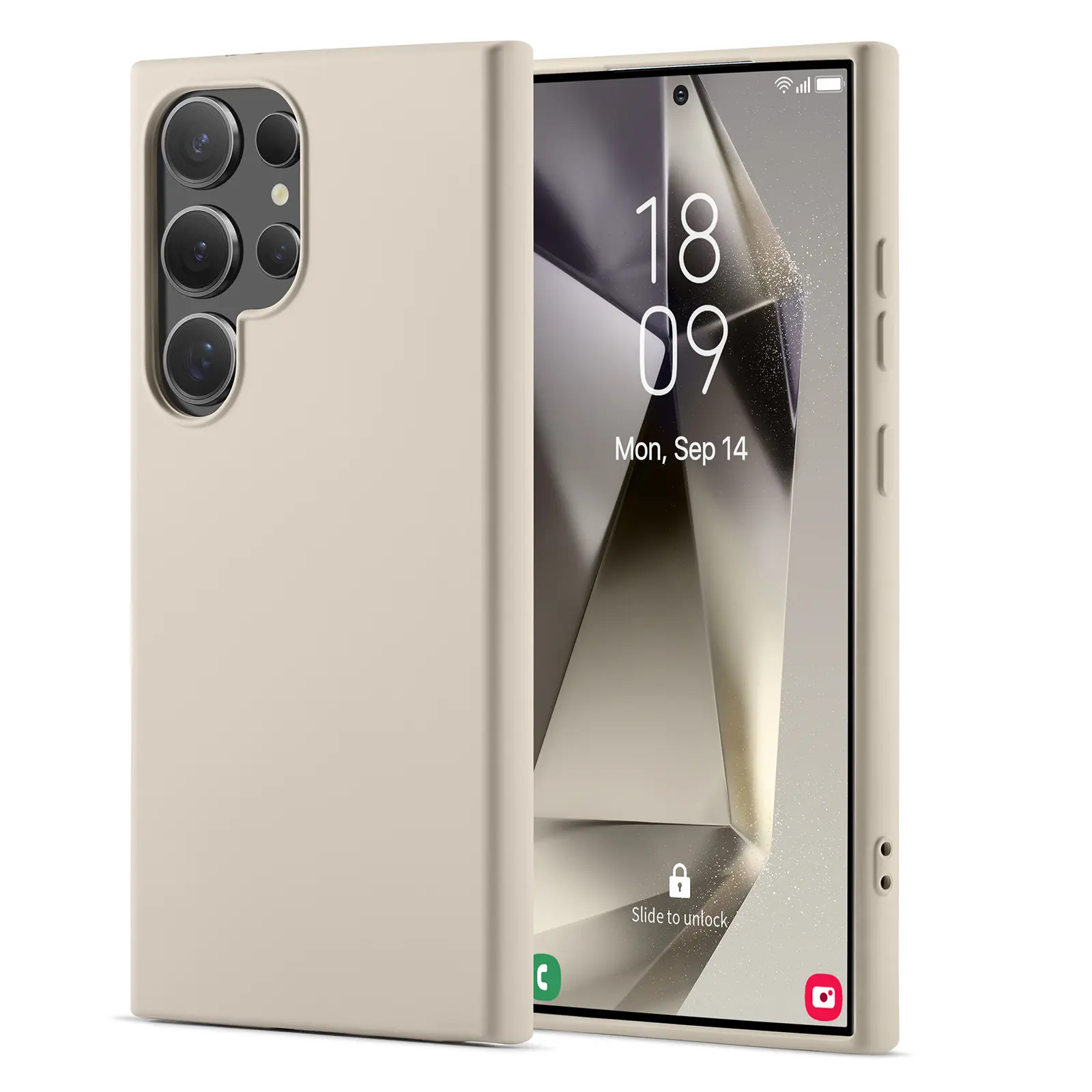 TPU suojakuori Samsung Galaxy S24 Ultra Beige