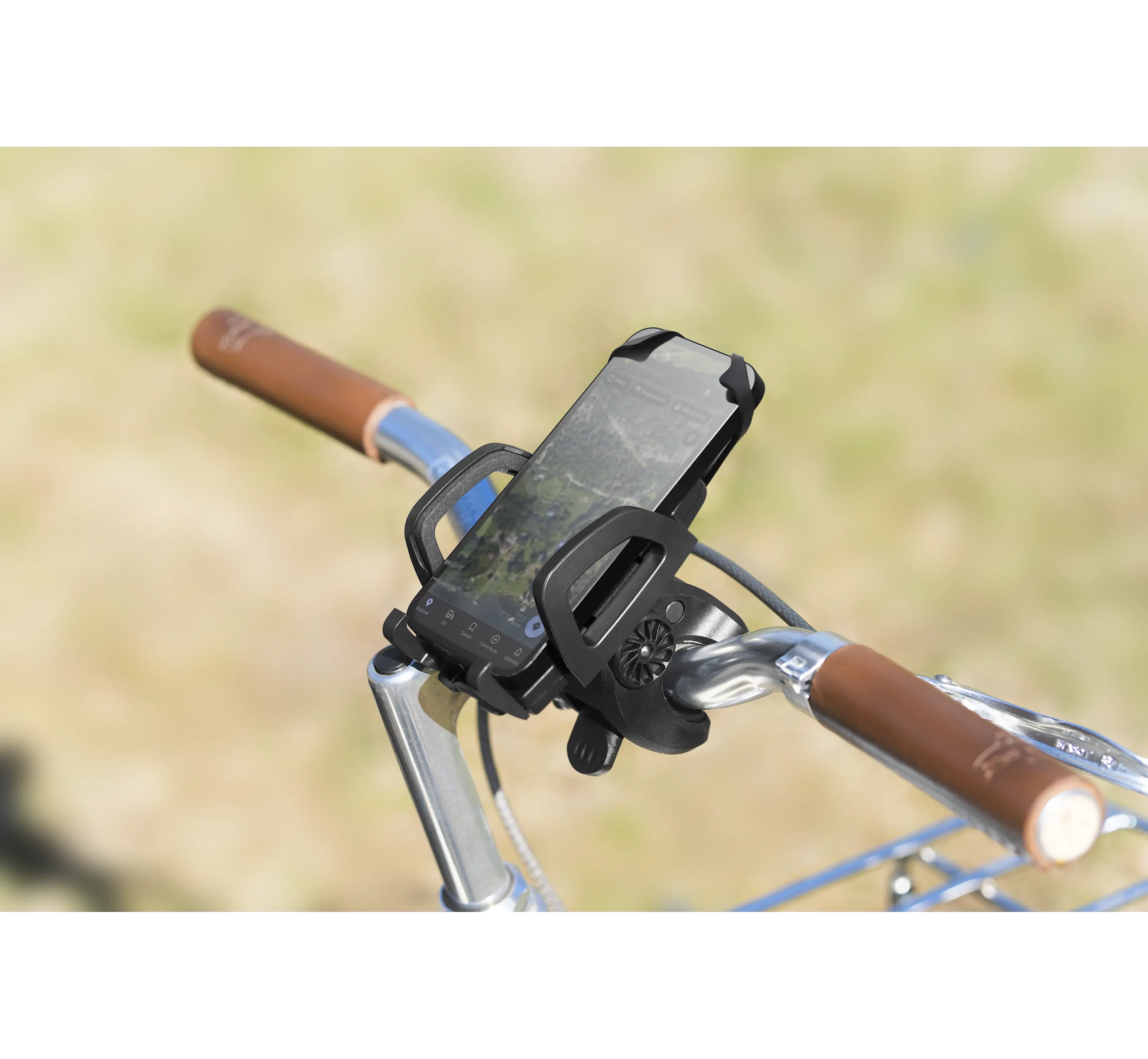 Roterbar mobilhållare för cykel Svart