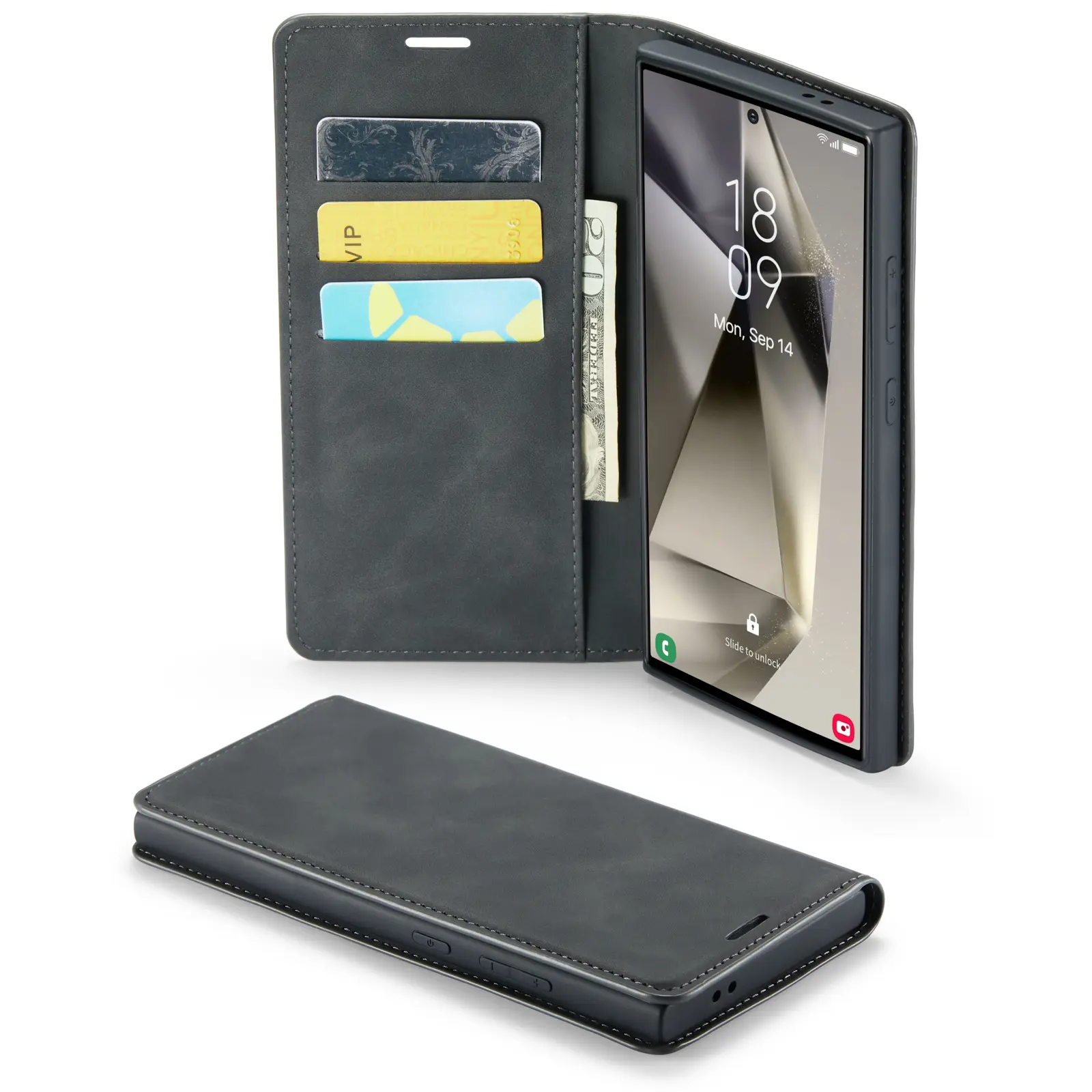 Samsung Galaxy S24 Ultra Slim Mobiltaske Sort