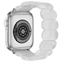 Elastiskt resinarmbånd Apple Watch SE 40mm perlehvid