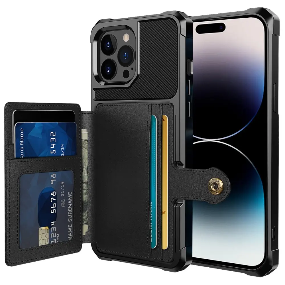 Tough Multi-slot Case iPhone 14 Pro Svart