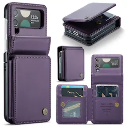 Plånboksskal RFID-skydd Samsung Galaxy Z Flip 4 Lila