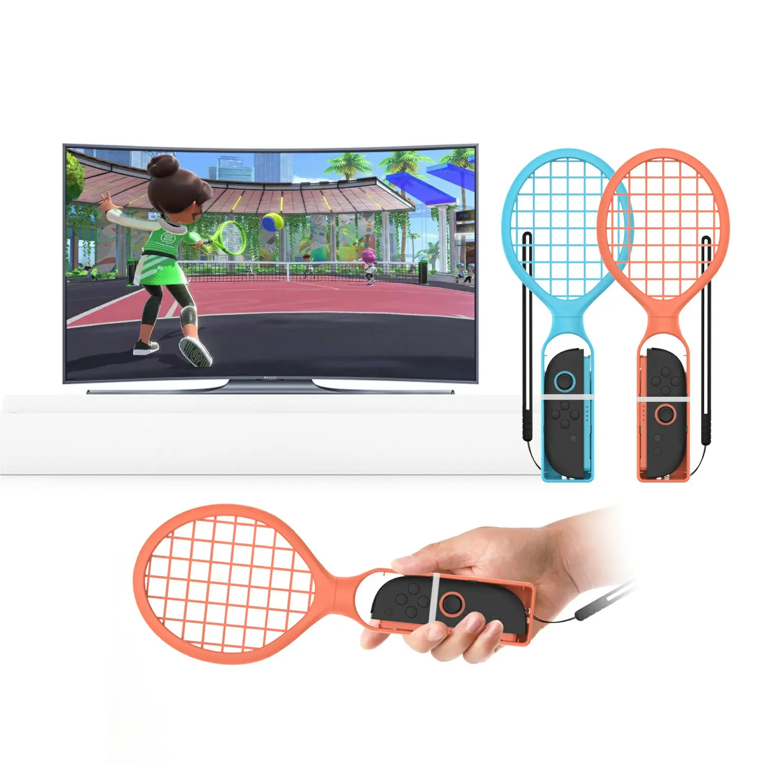 Rackets till Joy-Con Nintendo Switch 2 Blå/Röd