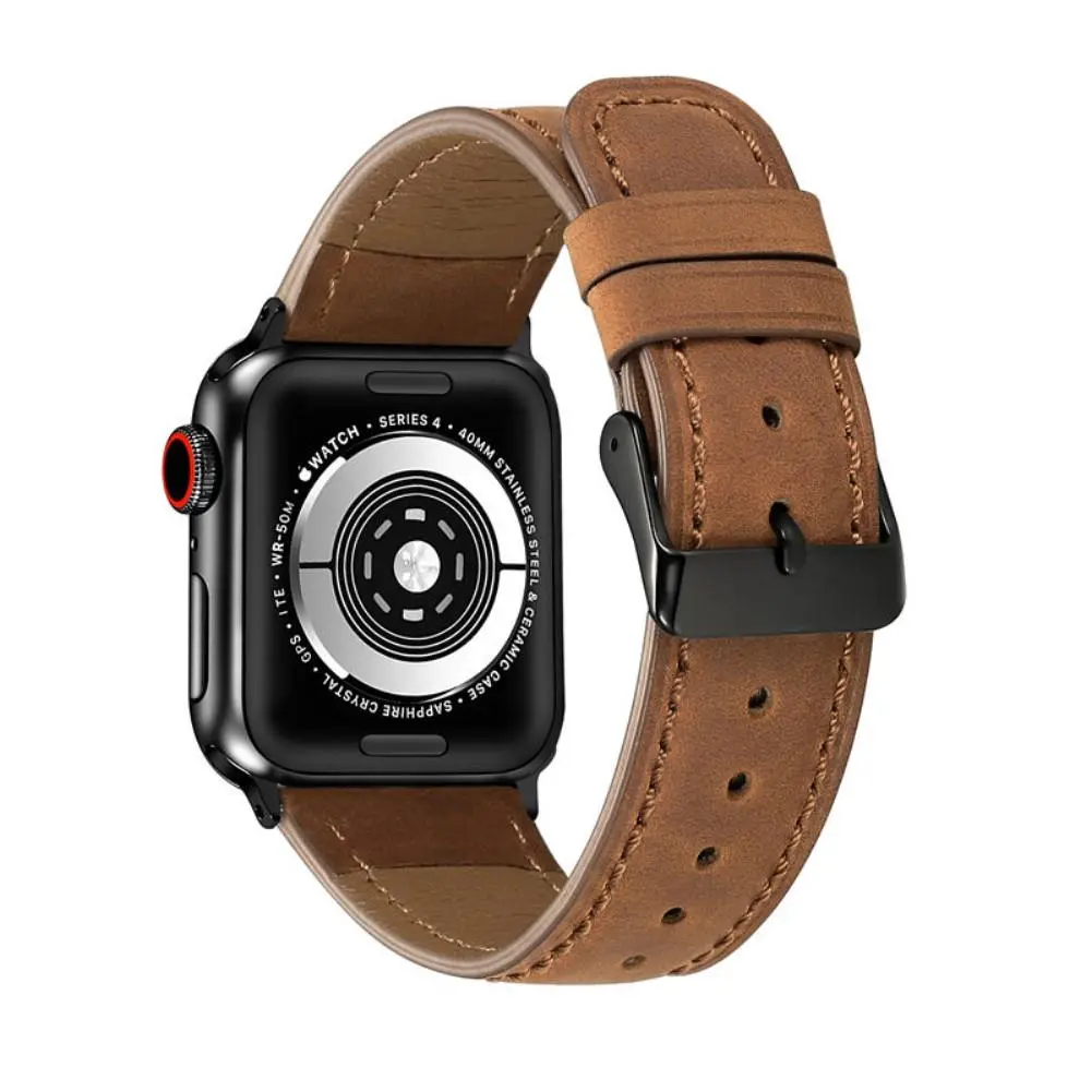Retro Armband Apple Watch SE 3 44mm cognac