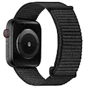 Apple Watch Ultra 49mm 4th Gen nylonrem med velcrolukning, Sort