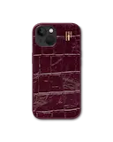 iPhone 16e MagSafe cover i vegansk læder, Fine Wine Croco