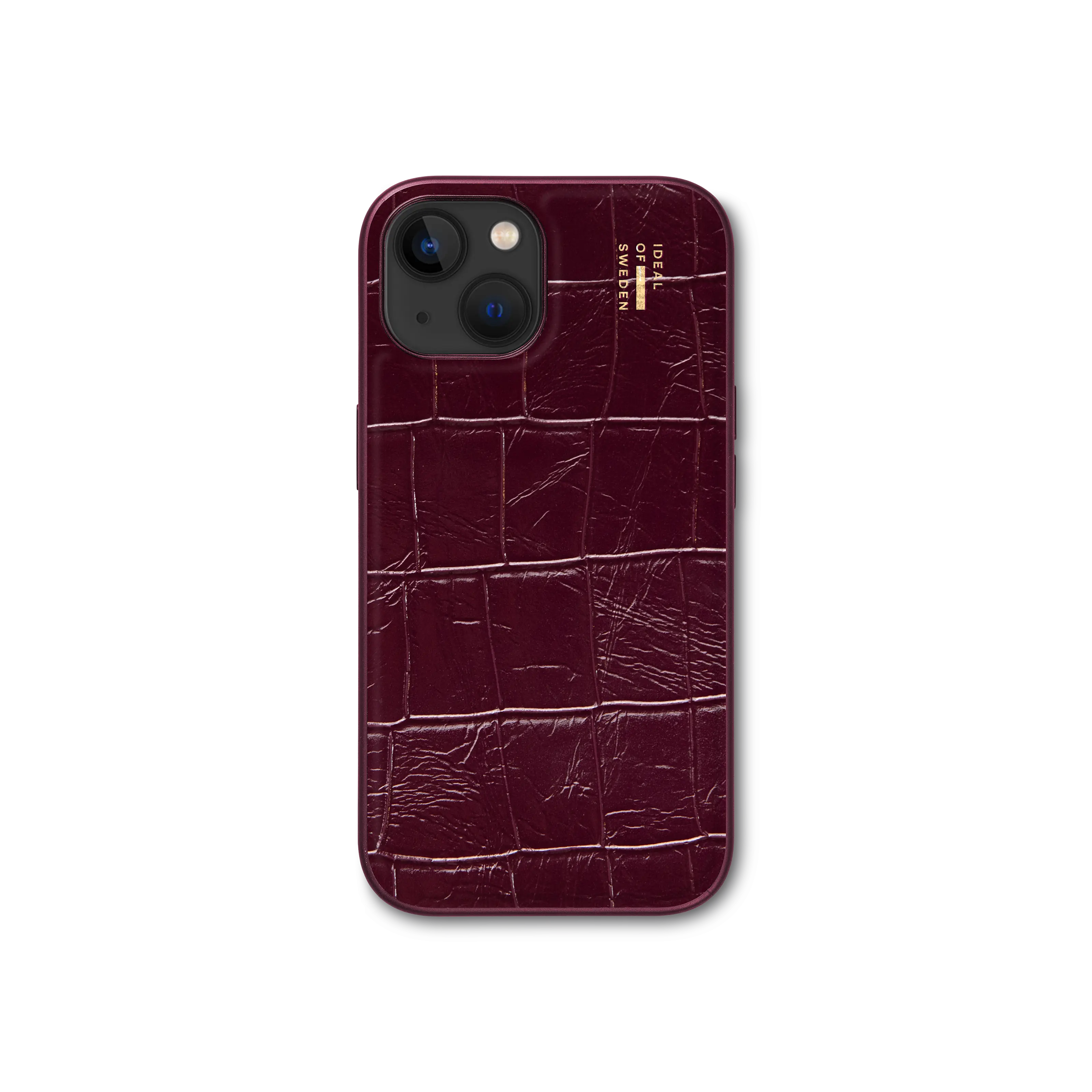 iPhone 14 MagSafe cover i vegansk læder, Fine Wine Croco