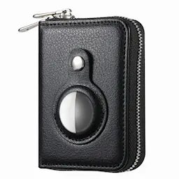 AirTag-lommebok RFID-beskyttelse svart