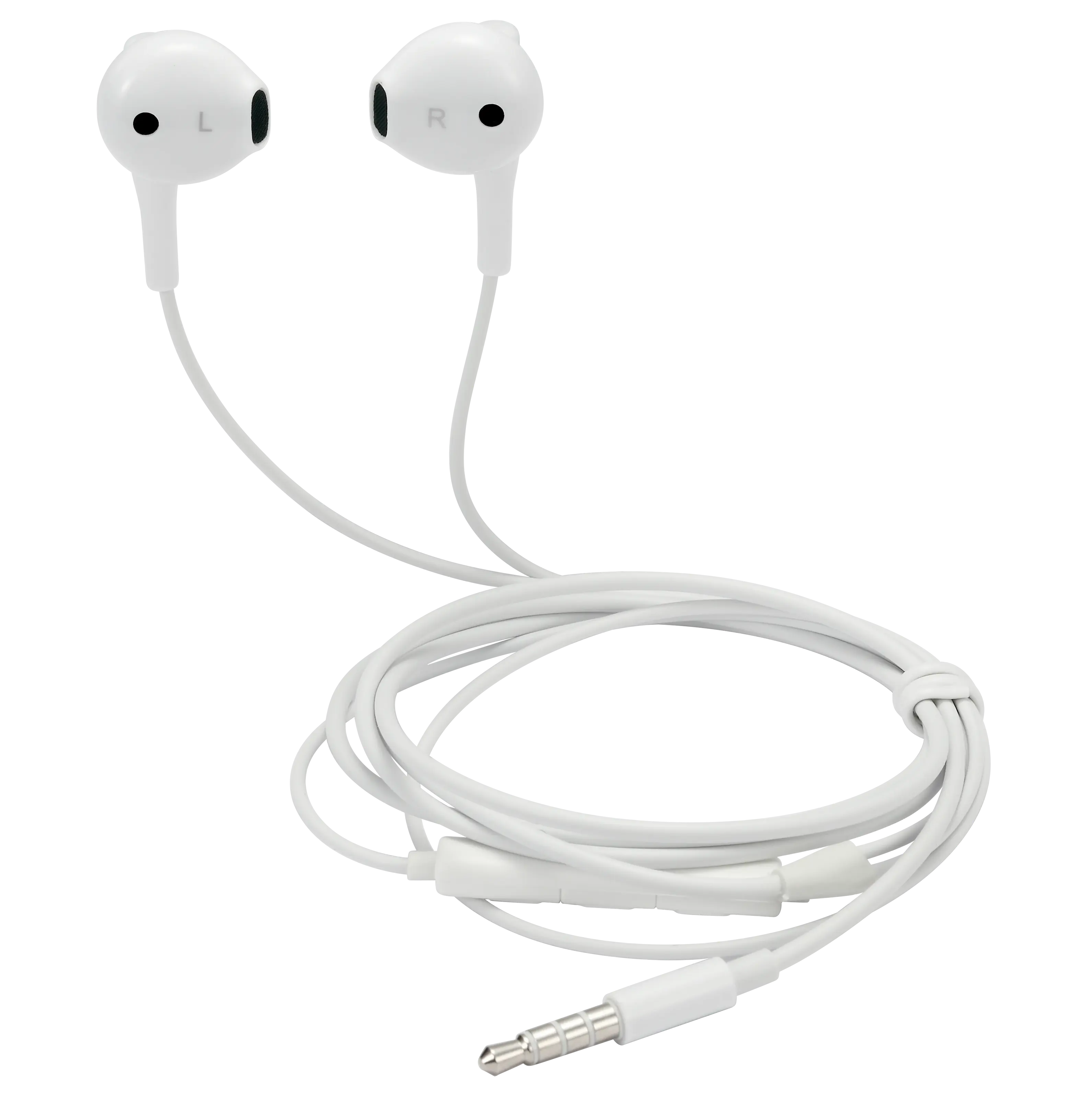 Semi-in-ear hörlurar 3.5mm vit