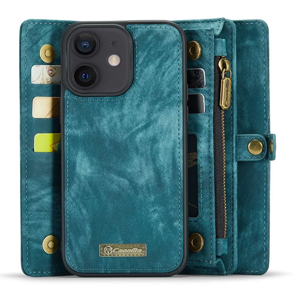 Multi-slot Plånboksfodral iPhone 12/iPhone 12 Pro Blå