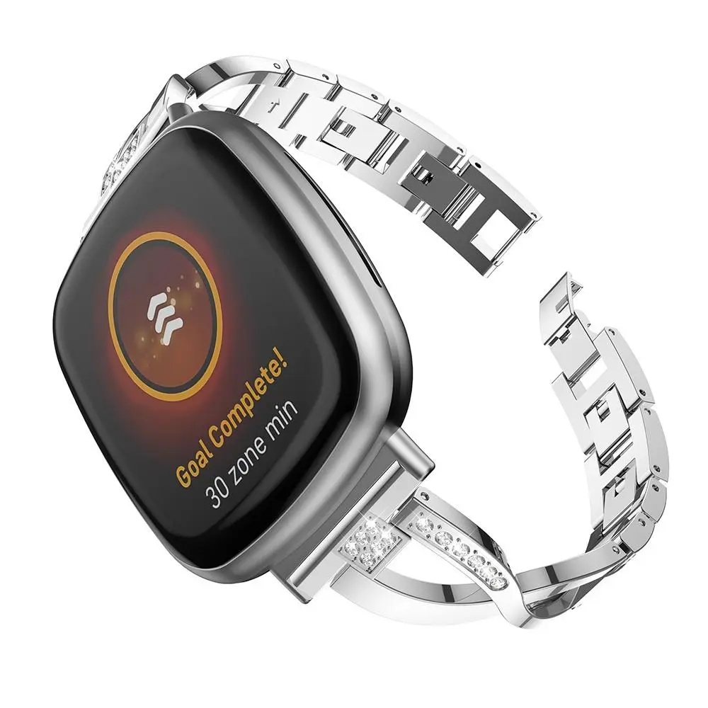 Crystal Bracelet Fitbit Versa 3/Sense Silver
