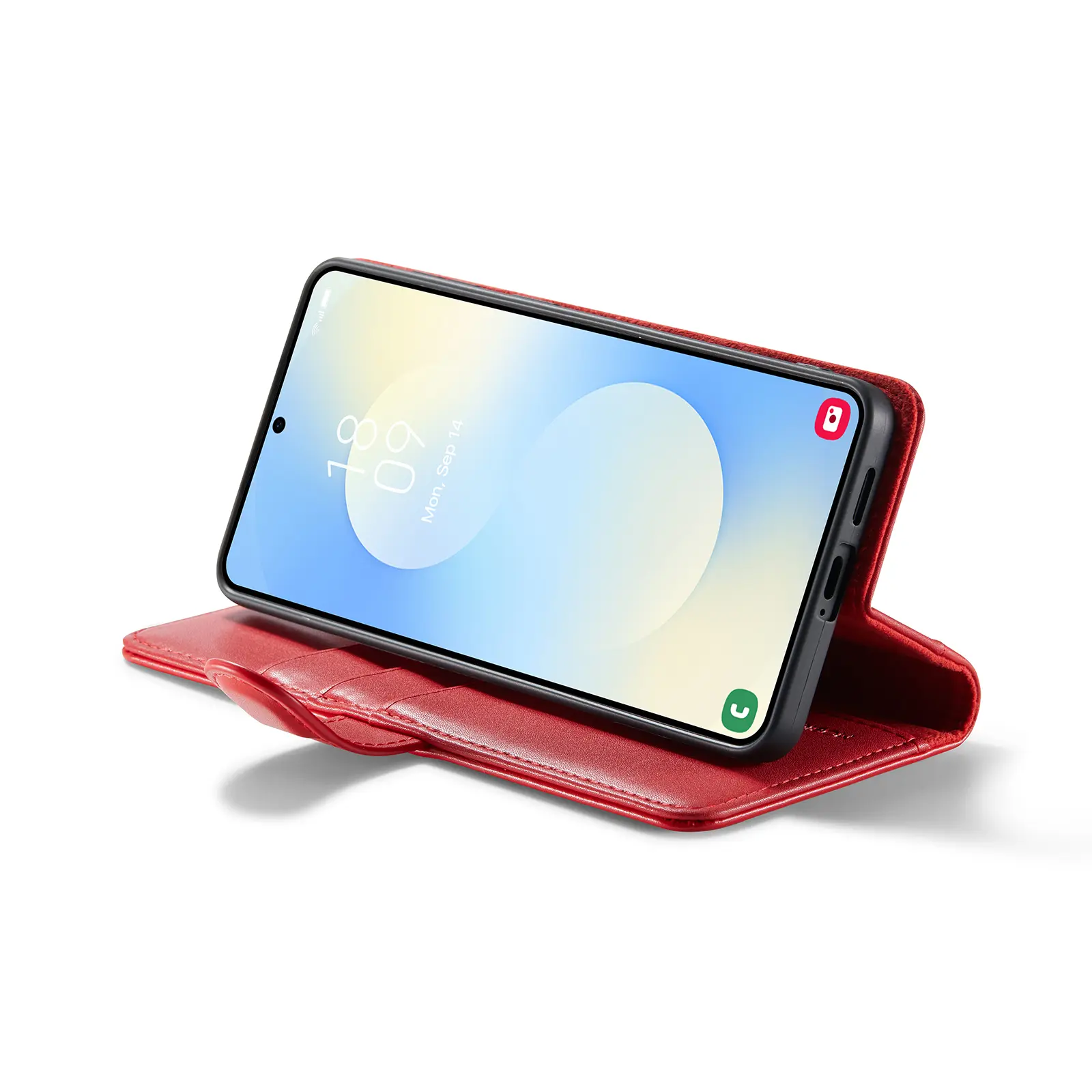 Äkta Läderfodral Samsung Galaxy S26 Plus Röd