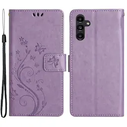 Læderetui Sommerfugle Samsung Galaxy A15 Lilla
